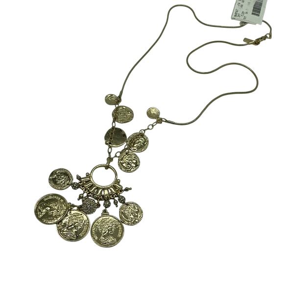 INC International Concepts Coin Drop Necklace - Picture 4 of 4